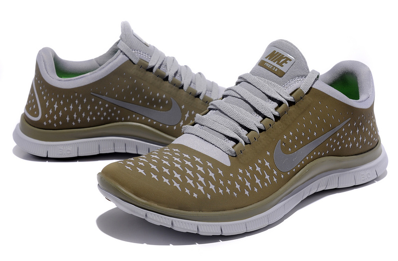Hot Nike Free3.0 Men Shoes Olive/ Gray